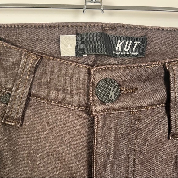 2/$30 KUT from the Kloth Mia Toothpick Skinny Jeans – Snakeskin Print – Size 4 - Picture 6 of 10